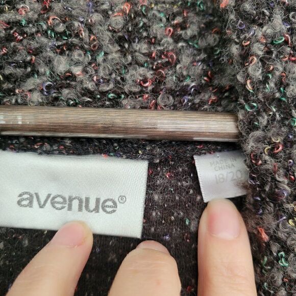Avenue | Open Front  Cardigan Sz. 18/20 - Picture 3 of 7